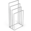 Metalinis pastatomas rankšluosčių stovas su 4 laikikliais, baltas, ModernHome