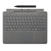 Microsoft Surface Pro 8/9/X 13" dėklas su klaviatūra ir rašikliu, vokiečių k. (QWERTZ) išdėstymas, platinos spalvos