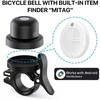MiLi GPS Bluetooth MiTag Tracker HD-P16-B Android + bike bell juodos spalvos