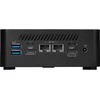 Mini desktop MSI Cubi NUC 1MG-244BEU barebone Core 3 / 16GB / 512GB SSD / Wi-Fi 6E + BT / 2×2.5Gbps / Windows 11 Home (juodas)