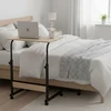 Mobile laptop table – side desk for armchair in light oak color, ModernHomedąb ModernHome