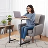 Mobile laptop table – side desk for armchair in light oak color, ModernHomedąb ModernHome