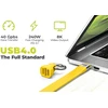 Mobile Origin 240W 40Gbps 8K USB-C raktų pakabuko laidas CB17 geltonas