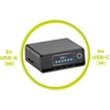 „Mobile Origin“ 240 W „GaN Ekranas“ įkrovimo šakotuvas PW39 – 4 USB-C + 2 USB-A