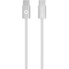„Mobile Origin“ 60 W itin plonas USB-C į USB-C kabelis, 1 m, CB11 Baltas