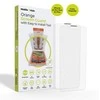 Mobile Origin Oranžinė ekrano apsauga iPhone 15 Pro Max/15 Plus su patogiu aplikatoriumi, 2 vnt.