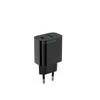 Mobile Origin PD20W laidinis įkroviklis MO12, juodos spalvos 1 USB-A + 1 USB-C