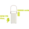 Mobile Origin PowerBank 65W PD 50000mAh su LCD ekranu ir žibintuvėliu PB18 – 2x USB-C + 2x USB-A