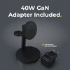 Mobile Origin Qi2 25W PowerStand Pro 3in1 su 40-60W AVS GaN įkrovikliu PW40 juodas