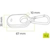 Dėklas Mobile Origin Samsung SmartTag2 Case, juodas