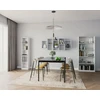 Modernhome Moderni pakabinama lentyna su 8 lentynomis, balta