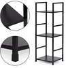 Modernhome Moderni lentyna, metalinis rėmas, LOFT, juoda