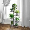 Modernhome Stovas gėlėms Modern home, 106x46 cm, juodas