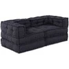 Modulinė sofa 2 pcs Antracito 140 x 70 x 56 cm Audinys