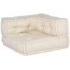 Modulinė sofa 2 pcs Kreminė 140 x 70 x 56 cm Audinys