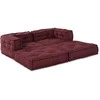 Modulinė sofa 2 pcs Raudonmedis 140 x 70 x 56 cm audinys