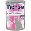 Monge Natural konservai pašaras suaugusioms katėms tuno kąsneliai su krevetėmis želėje 80g