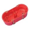 Montavimo dėžutė dvivietė Pawbol A.0010A, 68 x 46 mm