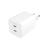 „Mophie Essentials“ maitinimo adapteris, dvigubas USB-C, PD, 50 W, ES, Baltas