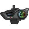 Motorcycle intercom Crown C10 Bluetooth 5.3 juodos spalvos