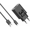 Sieninis Įkroviklis - Motorola TurboPower 33W USB-C su 1m Kabeliu Juodas