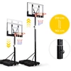 Movepro Krepšinio stovas, reguliuojamas iki 305 cm, pastatomas, lenta, lankas, MultiGarden