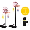 Movepro Krepšinio stovas, reguliuojamas iki 210 cm, pastatomas, lenta, lankas, MultiGarden