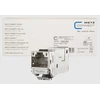 MTZ METZ CONNECT 130910KZ laido jungtis RJ45 Sidabras