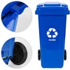 Multistore 240L large wheelie bin with rubber wheels – mėlynas for paper waste