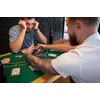 Modernhome Didelis pokerio ir blackjack žaidimų rinkinys su 90x60 cm kilimėliu