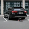 Multistore Sulankstomas parkavimo užraktas 45 cm su pakabinama spyna ir šviesą atspindinčiomis juostomis
