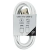 Musthavz to Go USB-A to USB-C Cable 1.0 meter, baltas