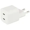 Musthavz Nano Smart Double USB-C PD įkroviklis 35W, baltos spalvos