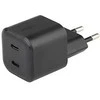Musthavz Nano Smart Double USB-C PD įkroviklis 35W, juodos spalvos