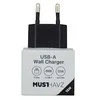 Musthavz to Go USB-A įkroviklis 15W, juodos spalvos