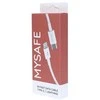 MYSAFE CABLE CL18W TYPE-C ŽAIBAI Baltas