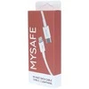MYSAFE CABLE CL18W TYPE-C ŽAIBAI Baltas