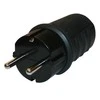 N_L Kištukas N&amp;L, 3P, 16A, 250V, IP44, juodos spalvos