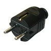 N_L Kištukas N&amp;L, 3P, 16A, 250V, juodos spalvos