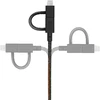 „Native Union Belt“ universalus kabelis (USB-A ir USB-C, „Micro USB“, „Lightning“) 2 m, „cosmos“