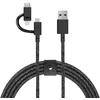 „Native Union Belt“ universalus kabelis (USB-A ir USB-C, „Micro USB“, „Lightning“) 2 m, „cosmos“