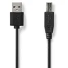 Nedis Kabelis spausdintuvui USB 2.0 A kištukas - USB B kištukas 480Mbps 2m, juodas