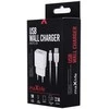 Charger 2.1A Maxlife +kabelis TYP-C USB-C Fast Charge baltos spalvos