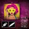 Neon ART LED POWER WOMAN geltonai violetinė FLA02 Forever Light