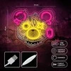 TelForceone Neon ART LED PUNK TEDDY BEAR rožinė geltona FLA01 Forever Light
