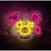 TelForceone Neon ART LED PUNK TEDDY BEAR rožinė geltona FLA01 Forever Light