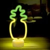 Neon LED ant stovelio Ananasas oranžinė ir žalia USB-C FSC-12 Forever Light