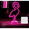 Neoninis LED šviestuvas su stovu FLAMINGO rožinis USB-C FSC-11 Forever Light