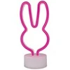 Neoninis LED šviestuvas su stovu RABBIT rožinis USB-C FSC-10 Forever Light