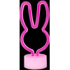 Neoninis LED šviestuvas su stovu RABBIT rožinis USB-C FSC-10 Forever Light